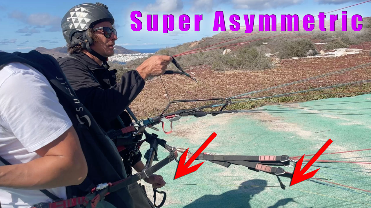 Despegue super asimétrico de parapente. Técnica avanzada para pilotos comerciales y pilotos autónomos ambiciosos